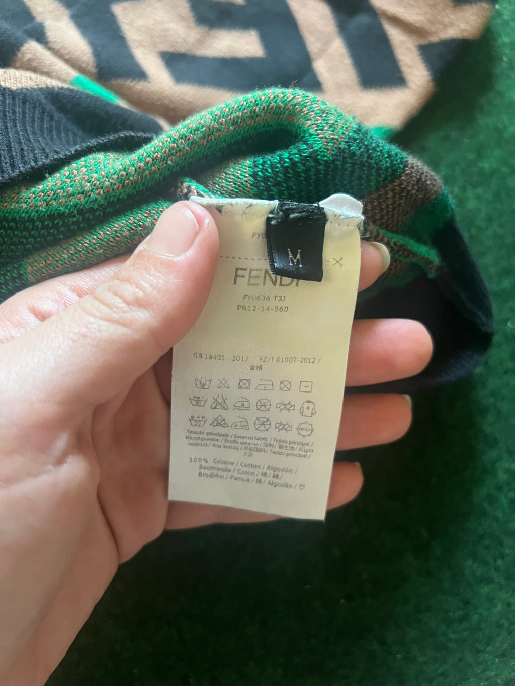 Fendi, maglioncino, luxury, Taglia M